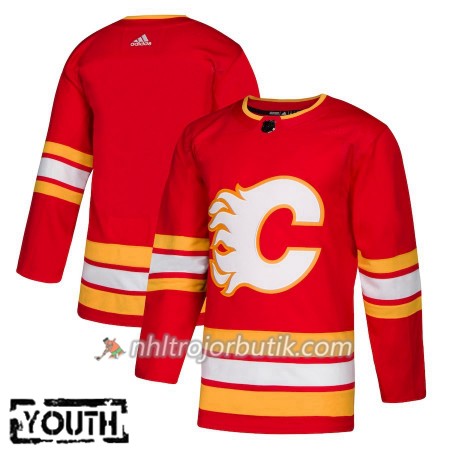 Barn Ishockey Calgary Flames Tröja Blank Alternate Adidas 2018-19 Authentic